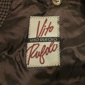 Vito Rufolo Houndstooth Jacket Sport Coat Sz 40